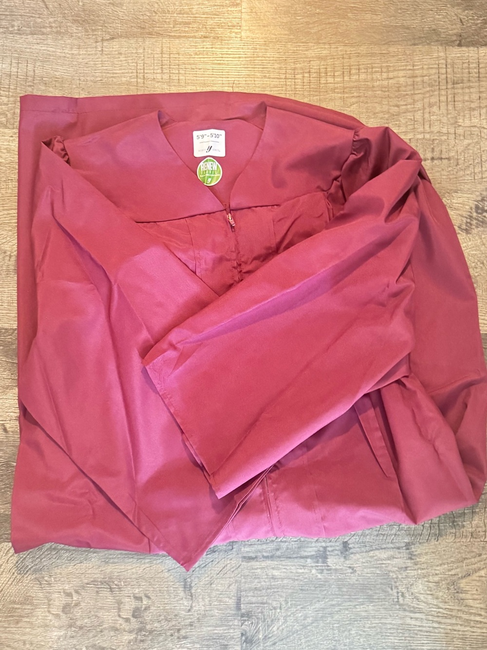 Burgundy Graduation Gown